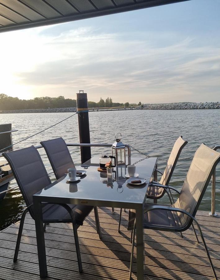 Hausboot Fjord Baltica Mit Dachterrasse In Barth Hotel Екстериор снимка