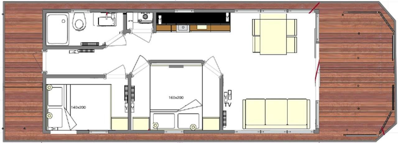 Hausboot Fjord Baltica Mit Dachterrasse In Barth Hotel Екстериор снимка